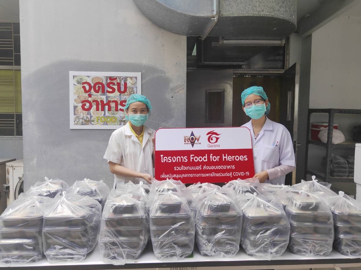 Garena (Thailand) joined “Food for Heroes” campaign to support Thai medical workers (5)