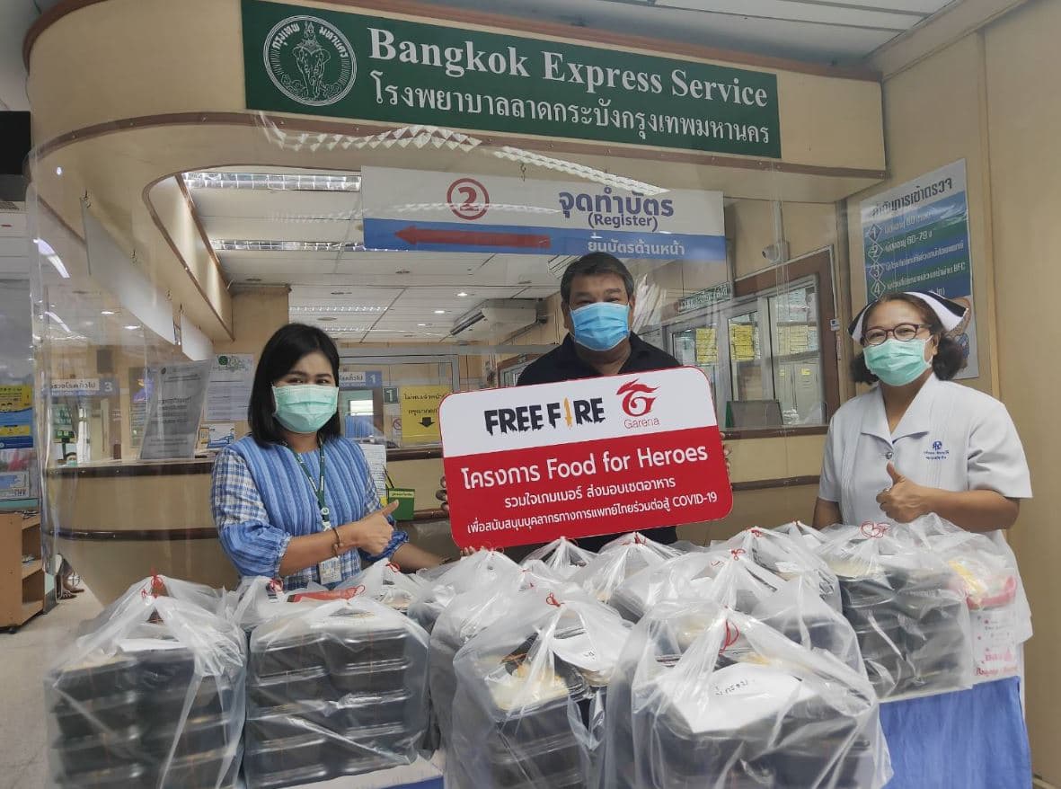 Garena (Thailand) joined “Food for Heroes” campaign to support Thai medical workers (2)