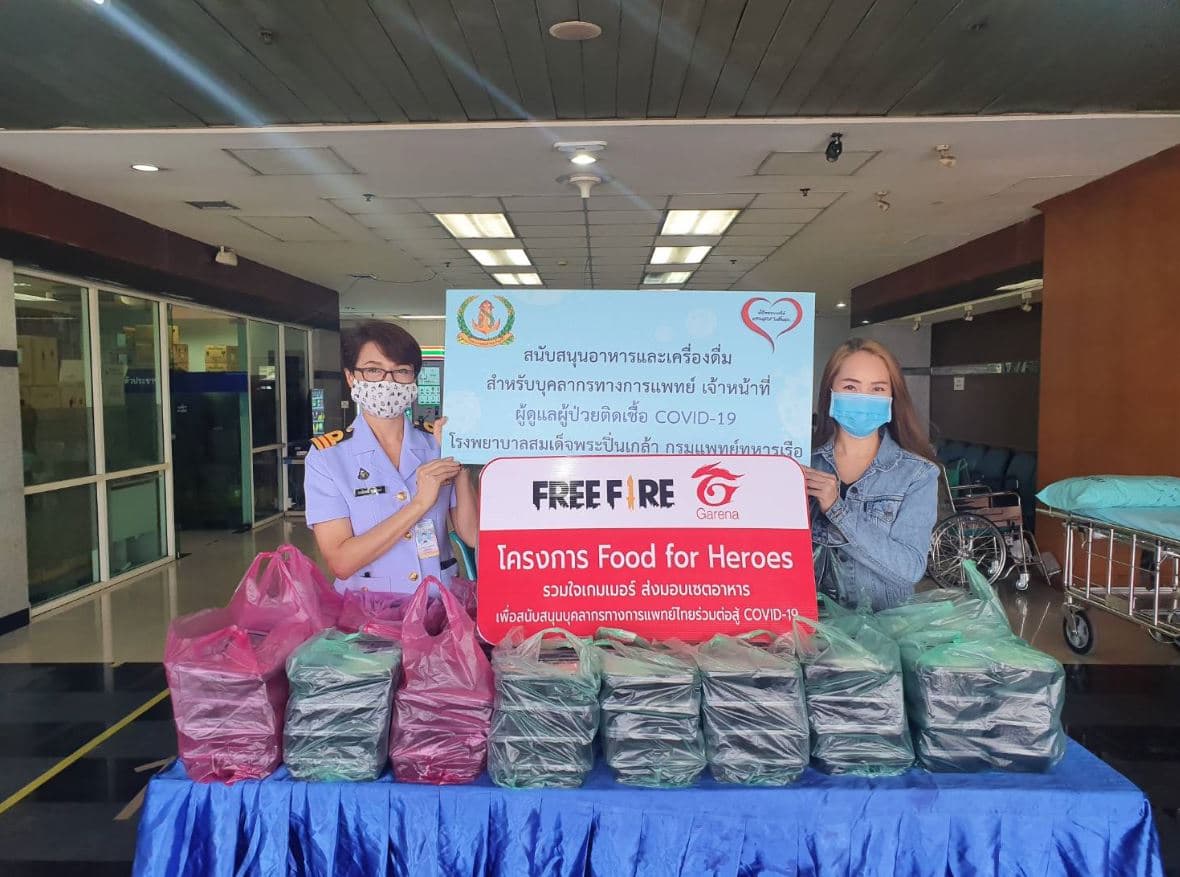 Garena (Thailand) joined “Food for Heroes” campaign to support Thai medical workers (7)