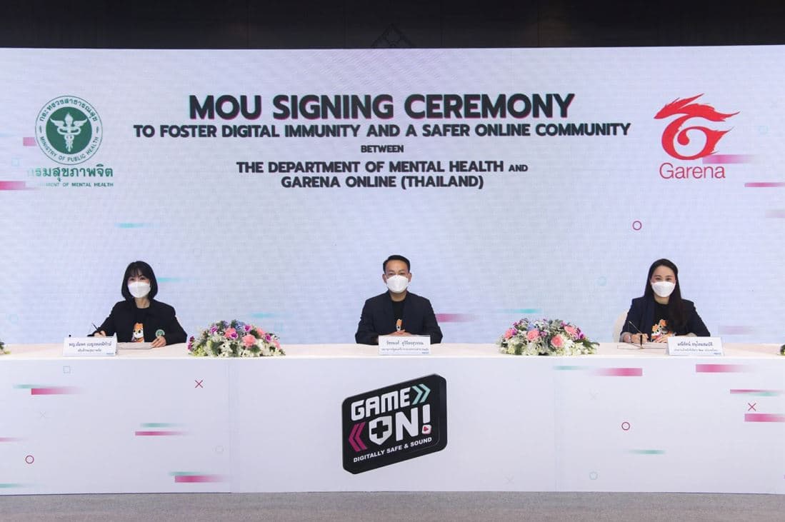 Garena (Thailand) joined hands with the Department of Mental Health in the "Game On: Digitally Safe and Sound" project. (2)