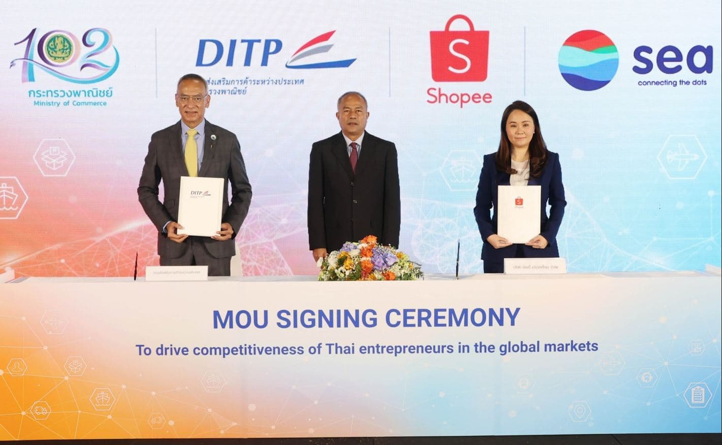 DITP signs MoU with Shopee, empowering Thai SMEs in international markets. (1)