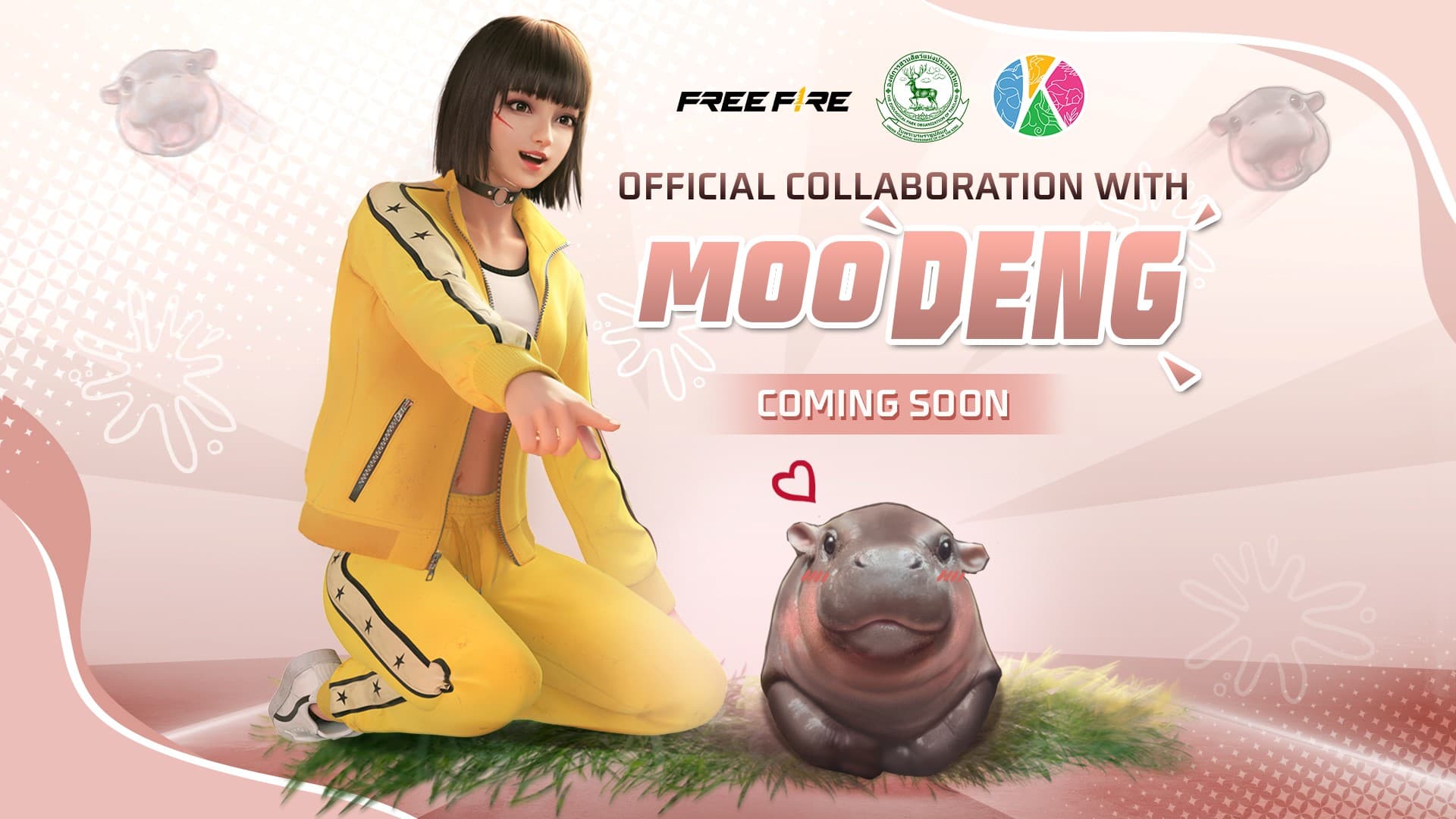 Free Fire Announces New Partnership With 'Moo Deng' (2)